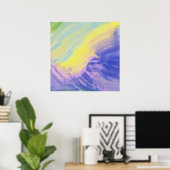 abstrakte Ölmalerei Poster (Heimbüro)