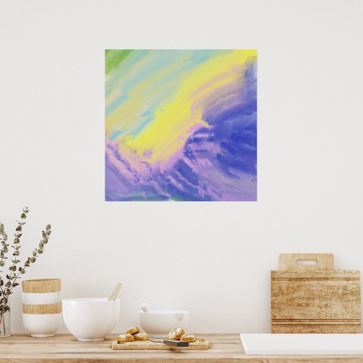 abstrakte Ölmalerei Poster (Küche)