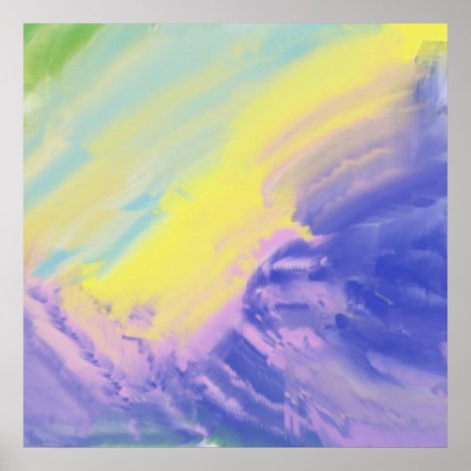 abstrakte Ölmalerei Poster (Vorne)