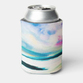 Abstrakte Ölstruktur, Leinwand Malerei. Dosenkühler (Kanne Rückseite)