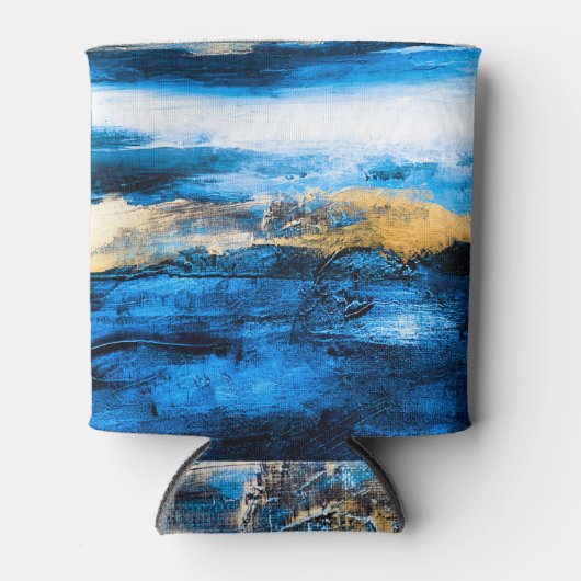 Abstrakte Ölstruktur: Moderner Kunsthintergrund. Dosenkühler (Vorderseite)