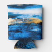 Abstrakte Ölstruktur: Moderner Kunsthintergrund. Dosenkühler (Rückseite)