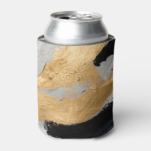 Abstrakte Öltextur: Kunst der Leinwand Dosenkühler (Kanne Vorderseite)