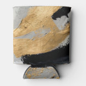 Abstrakte Öltextur: Kunst der Leinwand Dosenkühler (Vorderseite)