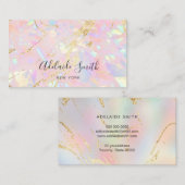 abstrakte Opal-Struktur Visitenkarte (Vorne/Hinten)