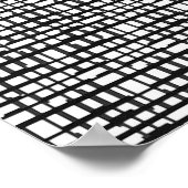 Abstrakte optische Gitterkanülen Poster (Ecke)