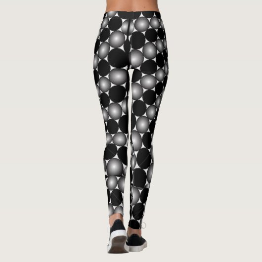 Abstrakte optische Illusion Leggings (Rückseite)