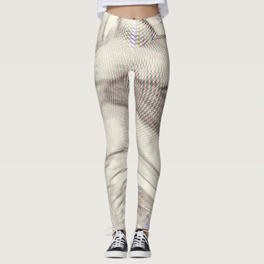 Abstrakte optische Illusion Trippy-Leggings Leggings (Vorderseite)