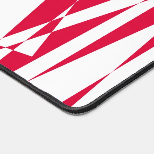 Abstrakte optische Illusionsschreibmatte weiß und Schreibtischunterlage (Ecke)