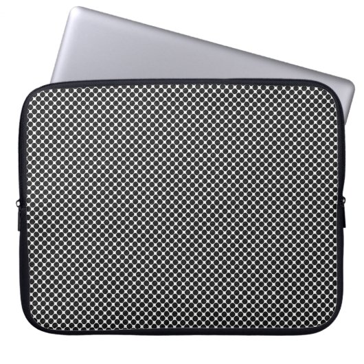 Abstrakte optische Punkte - Notebook-Computer-Sieb Laptopschutzhülle (Vorderseite)