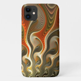 Abstrakte Orange Flammen Set Phasers Case-Mate iPhone Hülle