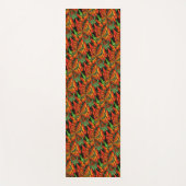Abstrakte Orange Green Shapes Yogamatte (Vorderseite)