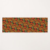Abstrakte Orange Green Shapes Yogamatte (Vorderseite (Horizontal))