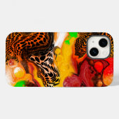 Abstrakte Orange Limone Digitaldrucklackierung Case-Mate iPhone Hülle (Rückseite (Horizontal))