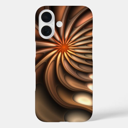 Abstrakte Orange Spiral Coule Conversation Case-Mate iPhone Hülle (Rückseite)