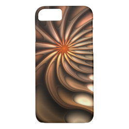 Abstrakte Orange Spiral Coule Conversation iPhone 16 Hülle