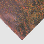 Abstrakte orange Spritzer Seidenpapier (Detail)