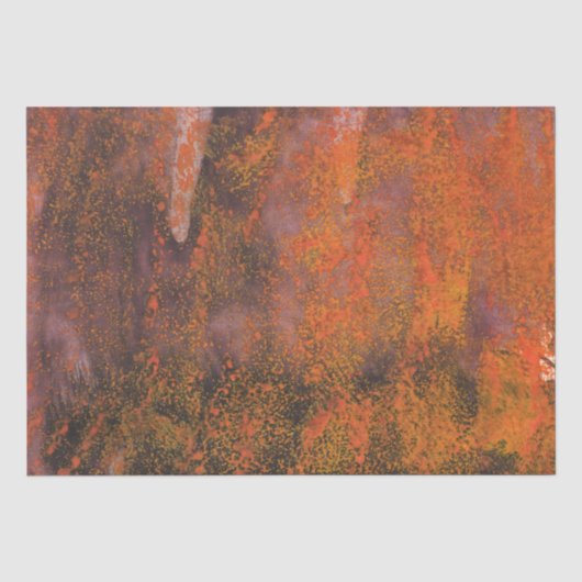 Abstrakte orange Spritzer Seidenpapier (Vorderseite)