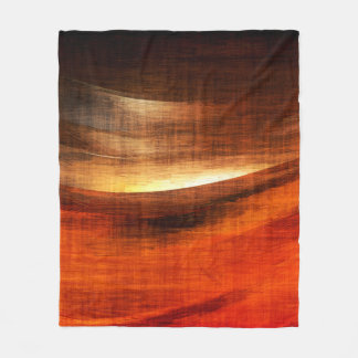 Abstrakte orange und schwarze Textur Hintergrundbi Fleecedecke