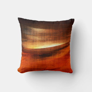 Abstrakte orange und schwarze Textur Hintergrundbi Kissen
