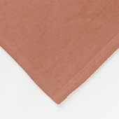 Abstrakte Orange- und Schwarzwalzmalerei Fleecedecke (Ecke)