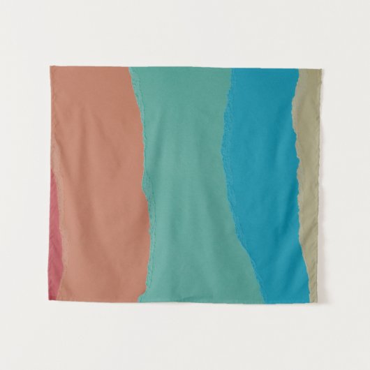 Abstrakte Orange- und Schwarzwalzmalerei Wandteppich (Vorderseite (Horizontal))