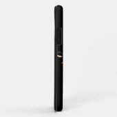 Abstrakte Orangefarbene Schmetterlinge und Blumen Case-Mate iPhone Hülle (Hinten/Rechts)