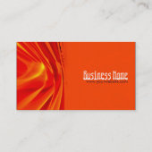 Abstrakte orangefarbene vertikale Visitenkarte (Rückseite)