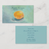 Abstrakte Orangenkulisse Stillleben im Wasser Visitenkarte (Vorne/Hinten)