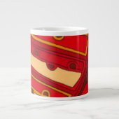 Abstrakte Orangenpanels Jumbo-Tasse (Vorderseite)
