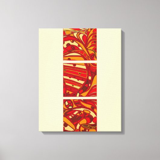 Abstrakte Orangenpanels Leinwanddruck (Vorderseite)