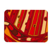Abstrakte Orangenpanels Magnet (Horizontal)