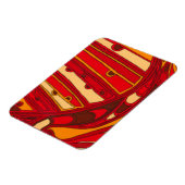 Abstrakte Orangenpanels Magnet (Linke Seite)