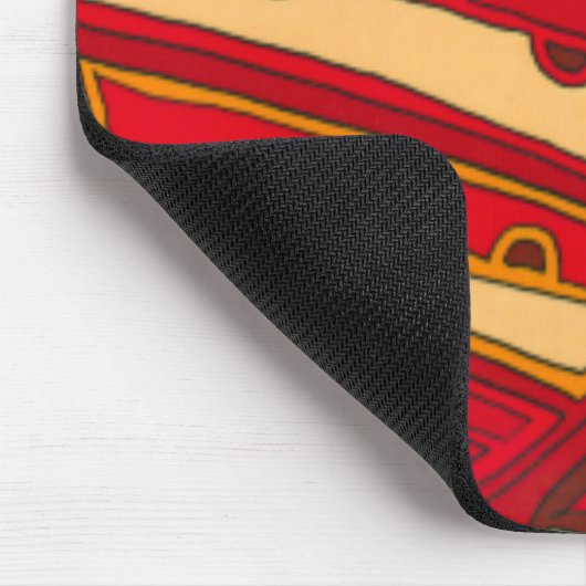 Abstrakte Orangenpanels Mousepad (Ecke)