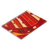 Abstrakte Orangenpanels Notizblock (Linke Seite)