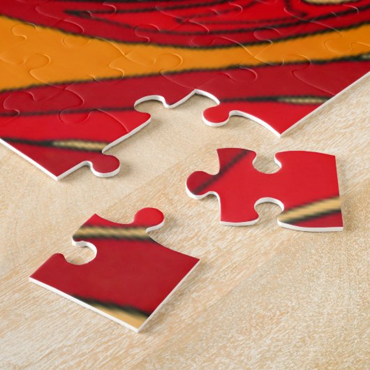 Abstrakte Orangenpanels Puzzle (Seite)