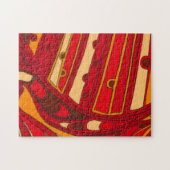 Abstrakte Orangenpanels Puzzle (Horizontal)