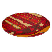 Abstrakte Orangenpanels Schneidebrett (Ecke)