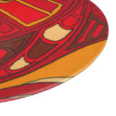 Abstrakte Orangenpanels Schneidebrett (Ecke)