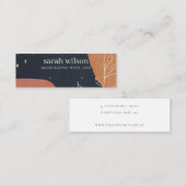 Abstrakte Orangenschwarzgewehre Mini Visitenkarte (Vorne/Hinten)