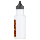 Abstrakte Orangensommer Blume Trinkflasche (Rechts)