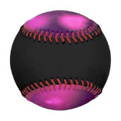 Abstrakte Orbs rosa/Lila Whimsical Design basebal Baseball (Rückseite)