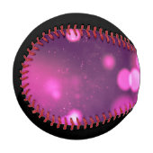 Abstrakte Orbs rosa/Lila Whimsical Design basebal Baseball (Vorderseite Links)