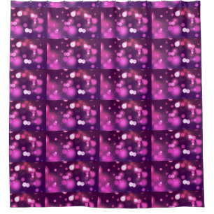 Abstrakte Orbs rosa/Lila whimsical Design Vorhang