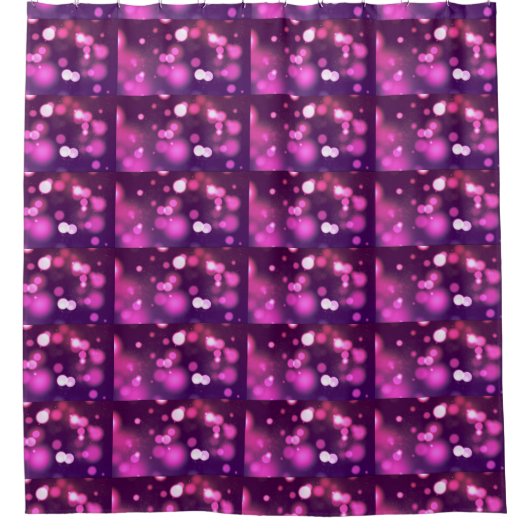 Abstrakte Orbs rosa/Lila whimsical Design Vorhang (Vorderseite)
