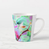 Abstrakte Orchid Design Latte Tasse (Rechts)