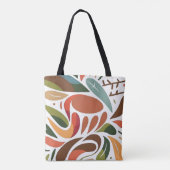 Abstrakte organische Muster-Tasche Tasche (Rückseite)