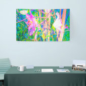 Abstrakte orientalische Lilien in meinem Rubio-Gar Banner (Messeveranstaltung)