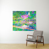 Abstrakte orientalische Lilien in meinem Rubio-Gar Wandteppich (Beispiel (Horizontal))