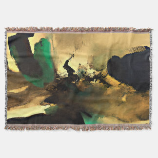 Abstrakte orientalische Stimmungskunst-Wurfdecke, Decke